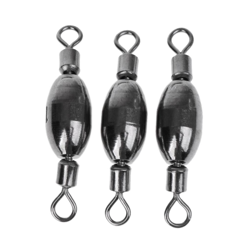 3Pc Fishing Barrel Swivels Quick Sinkers Sea Course Barell Rig swivels 4.4g