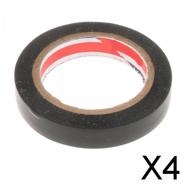 4xBadminton overgrips 10yd Sweat Absorbing for Bike Handles Squash Racquetball Black