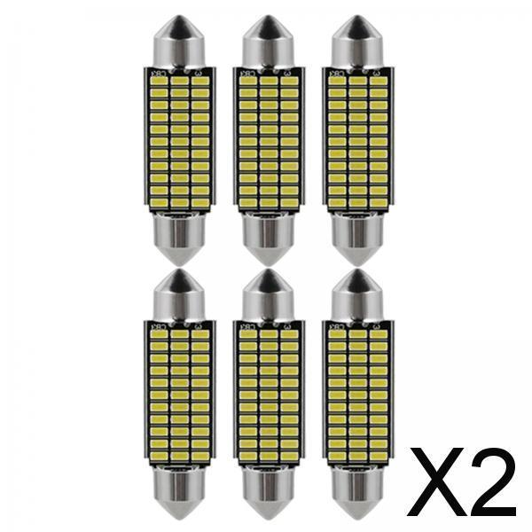 2x6Pcs Vanity Lights for Car Courtesy Light Car Door Light Interior Light Bulb