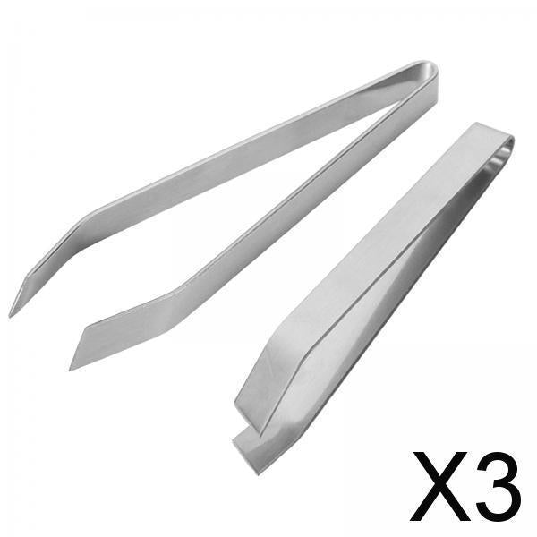 3x2 Pieces Fish Bone Tweezers Set Garlic Tweezer Remover Tool Vegetables Tools