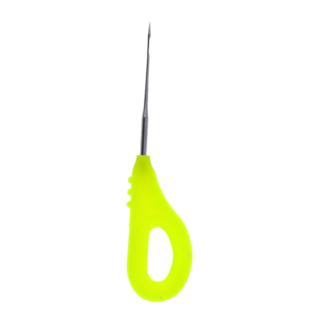 Stainless Steel Baiting Needle Tool Carp Fishing Boilie Needles Drill Yellow
