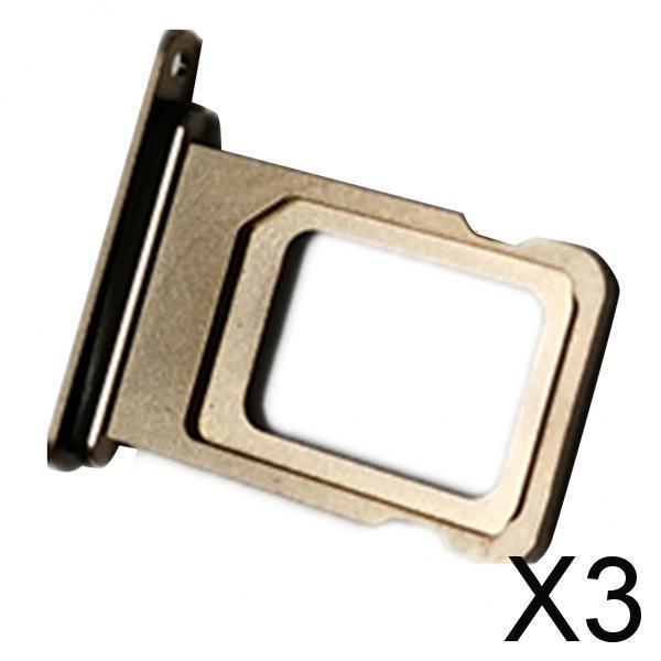 3xPhone Dual Sim Card Holder Slot Tray Replacement for iPhoneXs Max gold