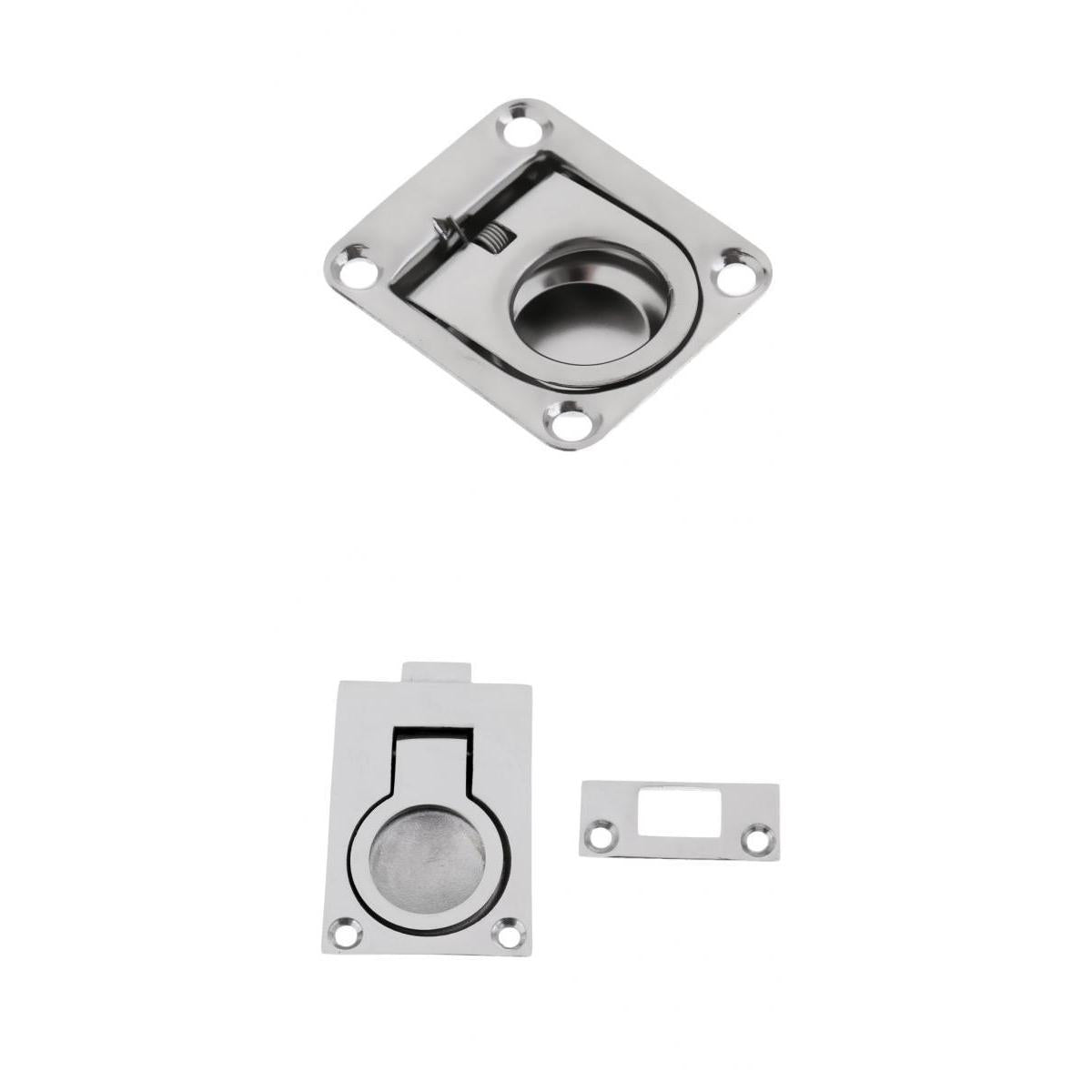 2pcs Boat Door Hatch Lift/Pull Ring Slam Latch Marine 316 Stainless Steel