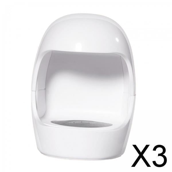 3xMini LED Nail Lamp Pedicure Tools Smart Sensor 60S Portable Manicure Machine