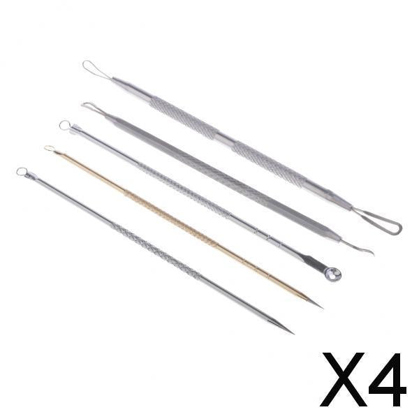 4x5x Blackhead Needle Acne Blemish Tools Pimple Extractor Splinter Removal kit