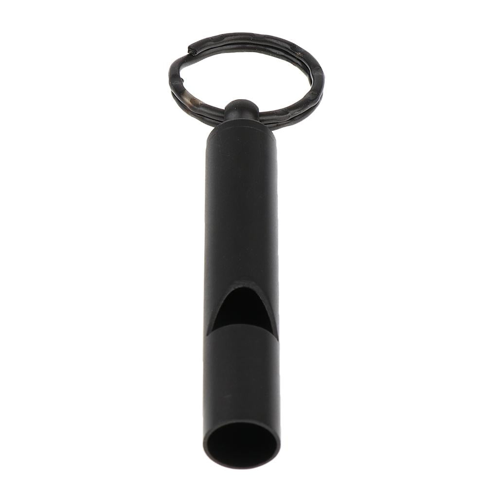 Emergency Safety Whistle Outdoor Survival Rust Proof Adventure Black