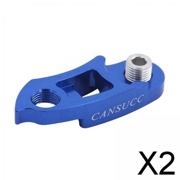 2xBike Rear Derailleur Hanger Extender Replacement Road Bike Bicycle Tail Hook Blue