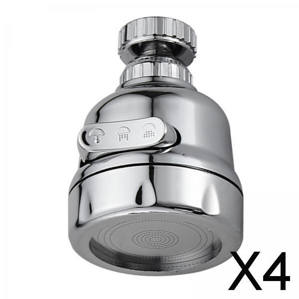 4x360 Rotation Sink Tap Faucet Extender Water Saving Swivel Tap Aerator 22mm