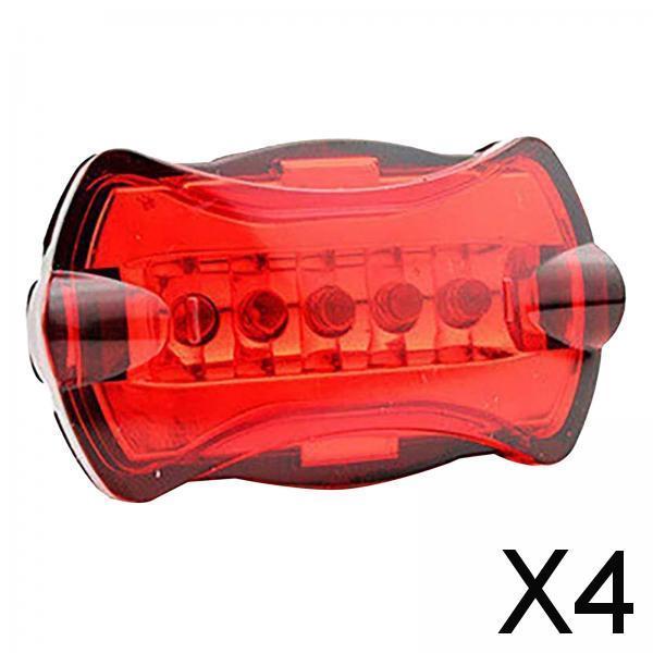 4xBicycle Bike Cycling Led Tail Rear Safety Flash Light Lamp for Mountain Road
