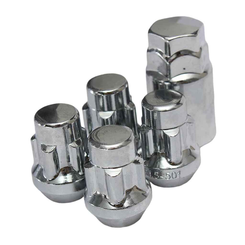 14x1.5mm Locking Alloy Wheel Lock Bolts 60Deg Tapered Security Nuts with Key