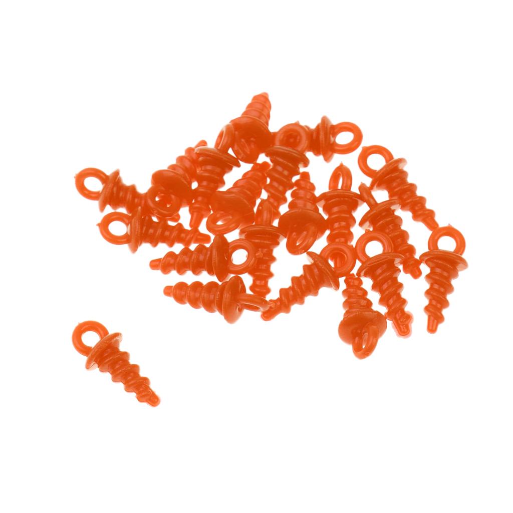 Pop Up Peg Bait Screw Chod Stiff Hinge Carp Fishing Rig Baits Tackle Orange