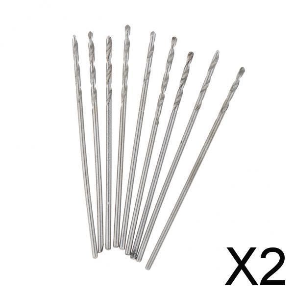 2x10Pieces High-Speed Steel Drill Straight Shank Twist Metal Drill Bit 0.8mm