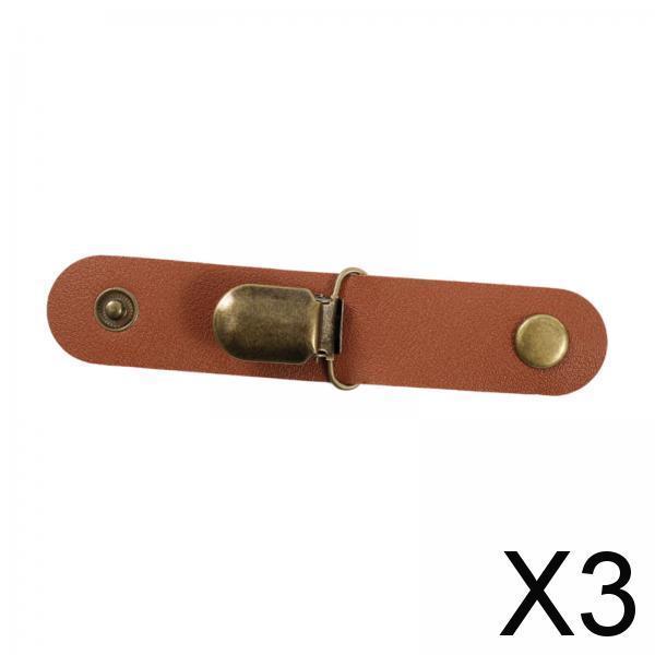3xHat Clip for Cap Clip Travel Hat Clip for Backpacks Totes Luggage Caramel