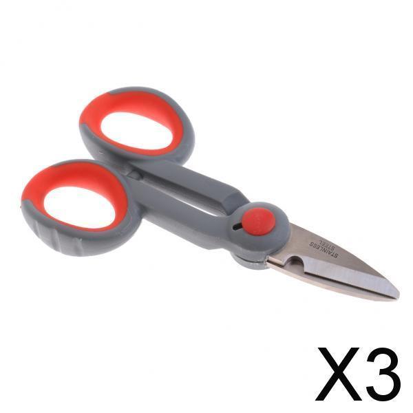 3xMulti Function Portable Fishing Scissors Line Cutter Shears Fishing Tools