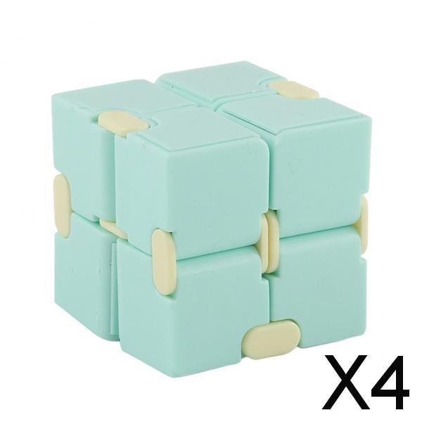4xInfinity Cube Fidget Toy for Kids and Adults Relaxing green