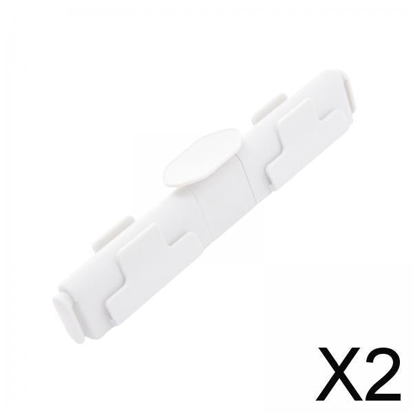 2xFlexible Garbage Sorting Clip Household Classification for Kitchen white