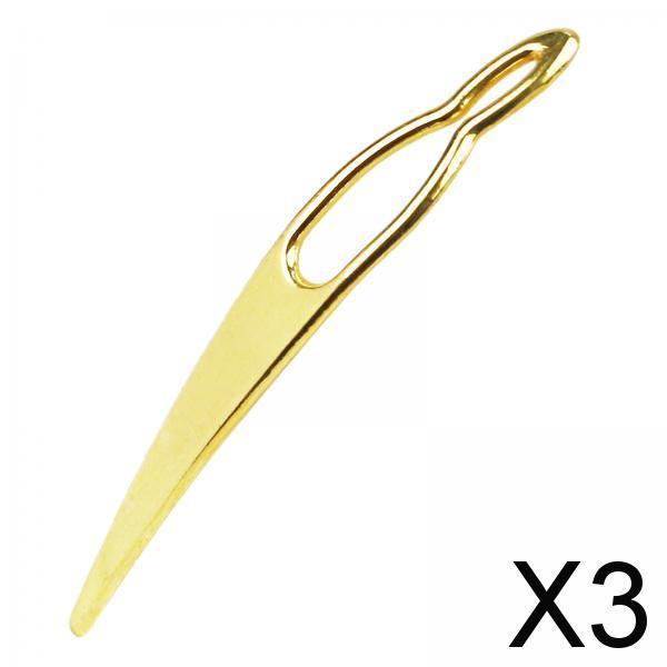 3xDreadlock Crochet Hook Metal Exquisite for Sisterlocks Dreadlocks Interlocks Golden