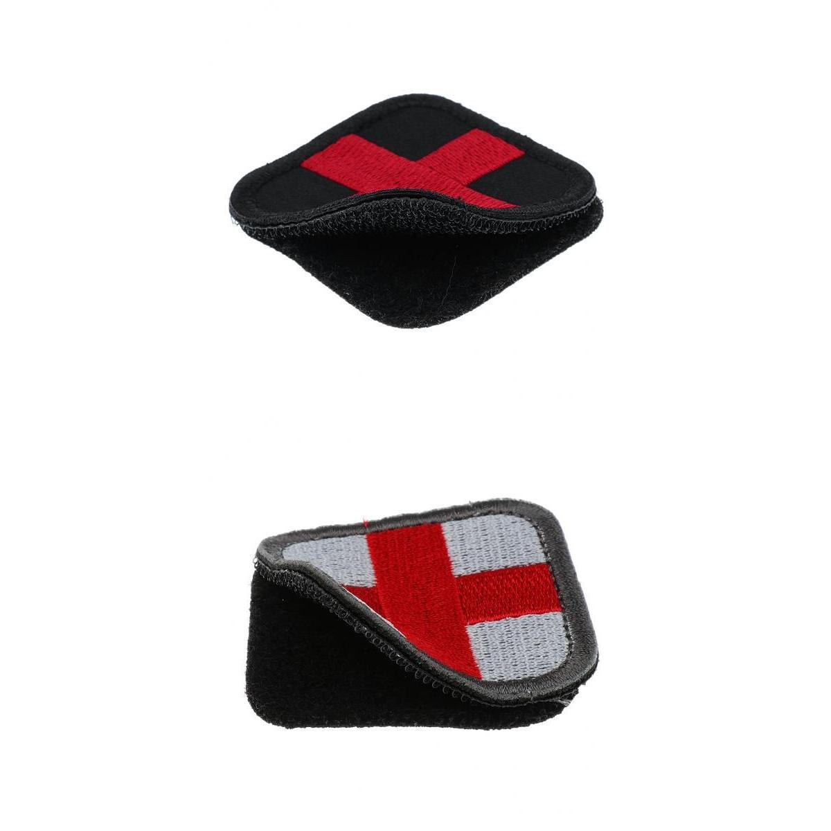 50 x 50mm Hook & Loop Medic First Aid Red Cross Patch for Clothing Decor