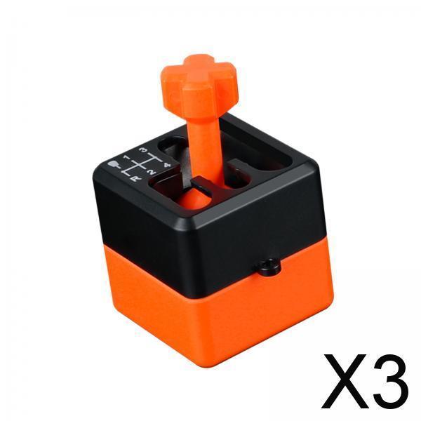 3xManual Shifter Box Keychain for Boyfriend Automotive Accessories Sensory Toy Orange