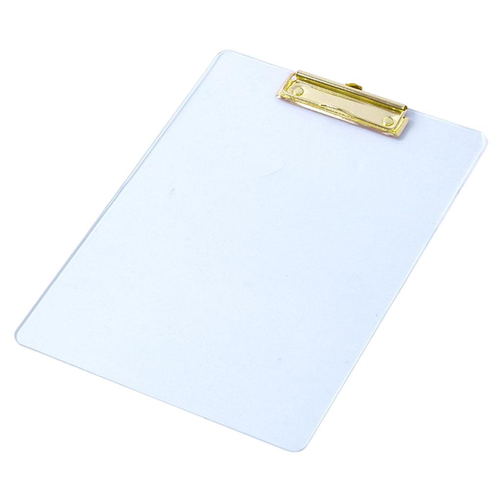Portable Clipboard A4 Multifunctional Stationery for Memo A4 Paper Notes Matte Gold
