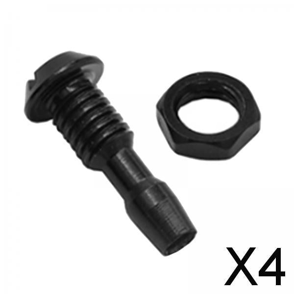 4xRC Boat Water Nipple High Reliability for Electric Gasoline Boat M6 Black