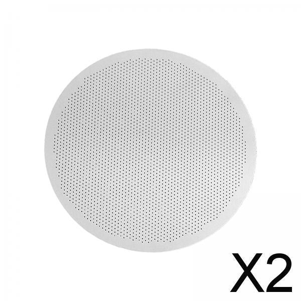 2x61mm Coffee Filter Screen Stainless Steel 150μM Durable Espresso Puck Screen 0.2mm Edge Thickness