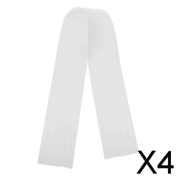 4xJig Skirts DIY Rubber Fishing Jig Lures Fishing Bait Accessories White