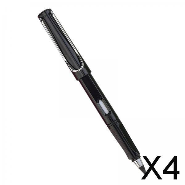 4xMultifunctional Inkless Pencils Erasable Pencil for Students Drawing Black
