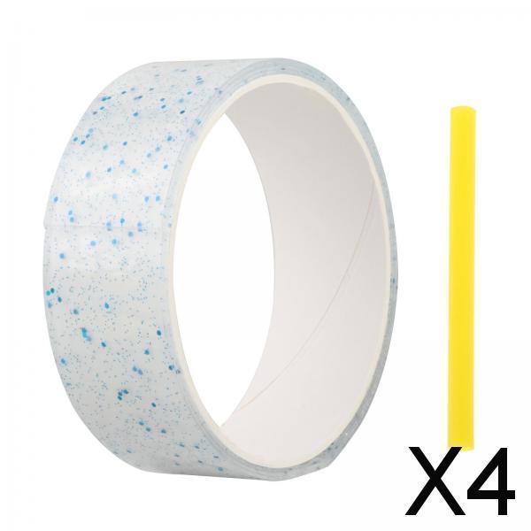 4xTransparent Glitter Nano Tape Picture Mount Tape Funny Blow Bubbles Balloons 1mx5cmx1mm Blue
