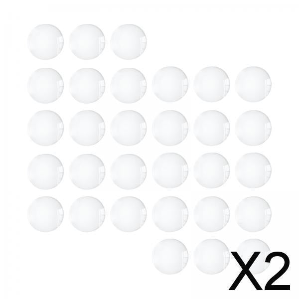 2xHalf Round Flatback for Jewelry Making DIY Crafts Glass Cabochons Dome Tiles 18mm 30pcs