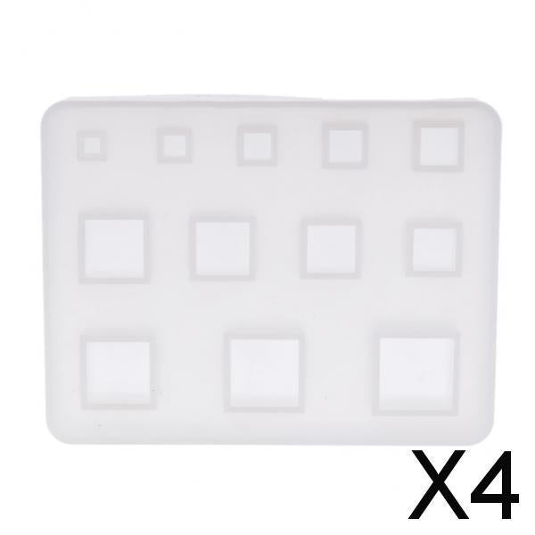4xSilicone Pendant Mold DIY Jewelry Making Resin Craft Mould Tools 8.5x6.5CM