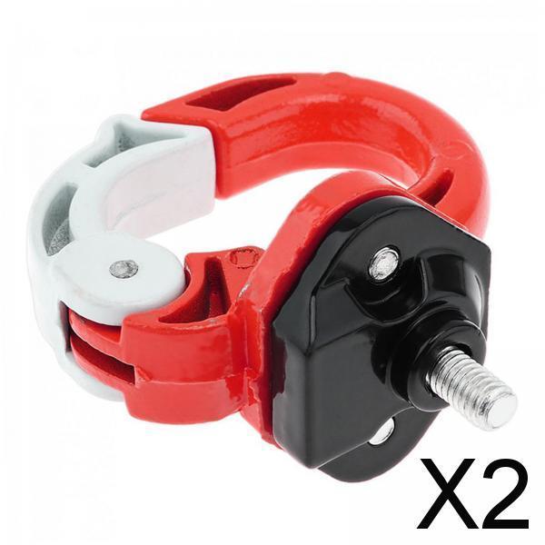 2xHelmet Hook Helmets Accessories Aluminum Alloy Parts Fit for Bag Bottle Red White