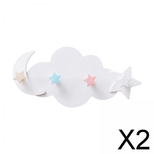 2xMultifunctional Key Rack Shape Nordic Style Wall Mounted for Bedroom