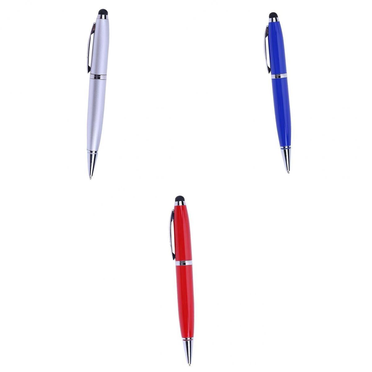 3Pcs 3in1 USB 2.0 Flash U Disk Screen Stylus Pen Writing Ballpoint Pen 16GB