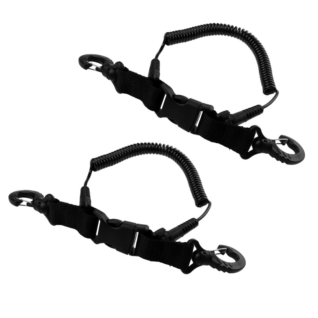 2 Pieces Scuba Diving Camera Lanyard with Quick Release Buckle and Clips