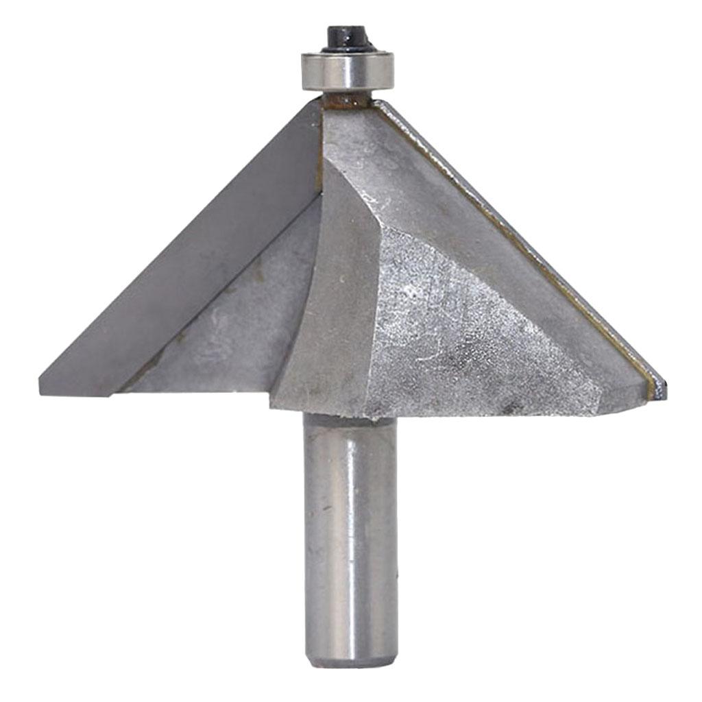 45 degrees Chamfer Router Bit for Carpentry Rounding Beveling 1/2" Shank 19