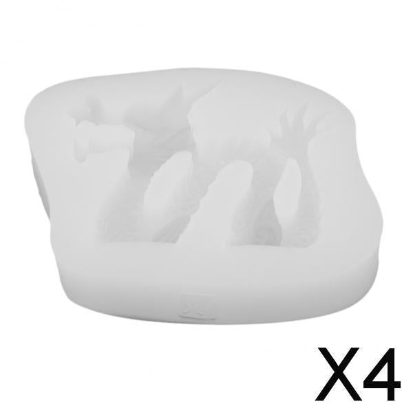 4x1 set dragonSilicone Mold cake decors mold DIY Fondant Baking Molds