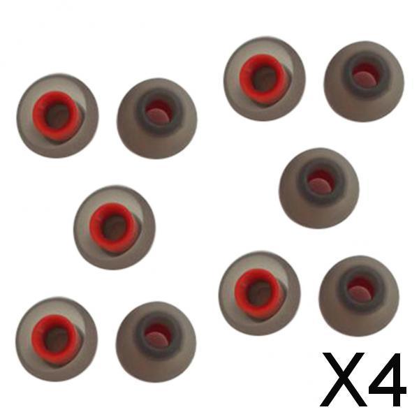 4x10 Pack Earphone Soft Silicone Earplugs Earbuds Tips Cover Replacement
