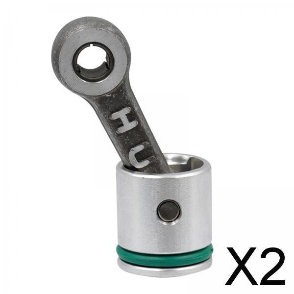 2xMetal Connecting Rod and Piston Combination for Type 26 Electric Hammer