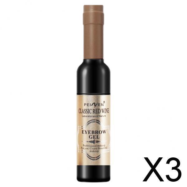 3xRed Wine Tattoo Brow Eyebrow Shadow Gel Long Lasting Dye Tint Natural 6ml