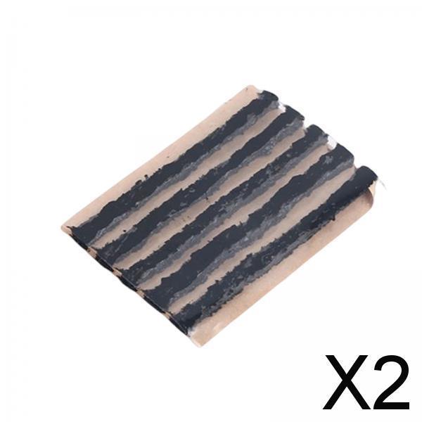 2x5Pcs Car Tubeless Tire Repair Strips Tyre Puncture for Truck Motorbike Black