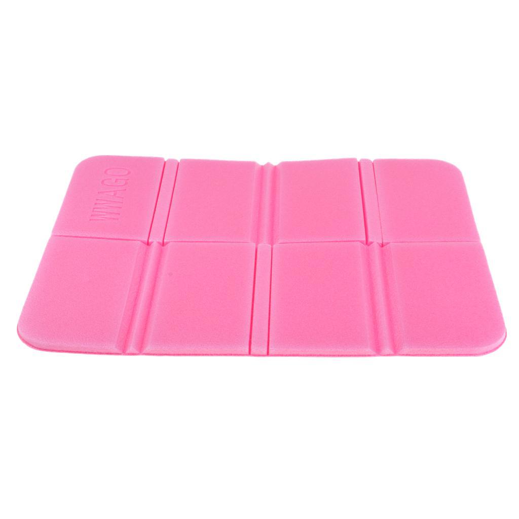 Portable Foldable Seat Cushion XPE Foam Mat Camping Moisture Proof Pad Pink