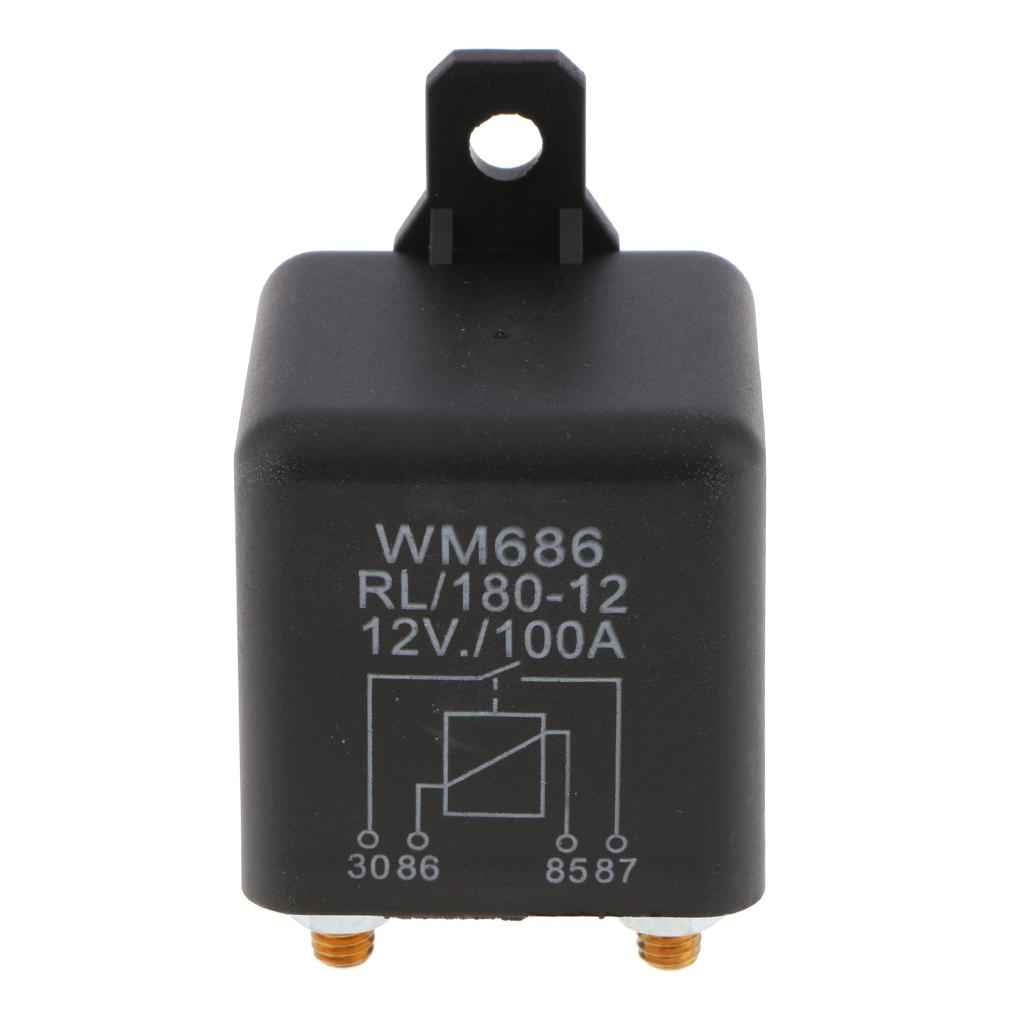 Auto High Current and High Power 4 Pin Starter Relay Switch Circuit Control 12V 100A
