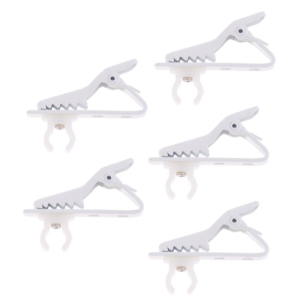 5 Pack Ring Type Microphone Mic Lapel Tie Clip for Microphone