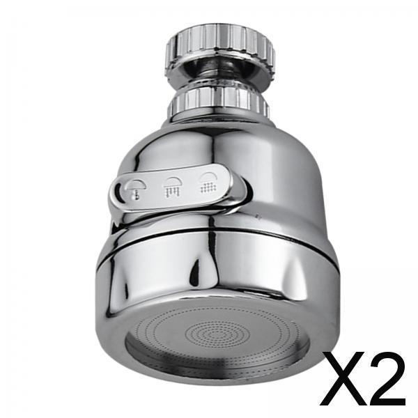 2x360 Rotation Sink Tap Faucet Extender Water Saving Swivel Tap Aerator 22mm