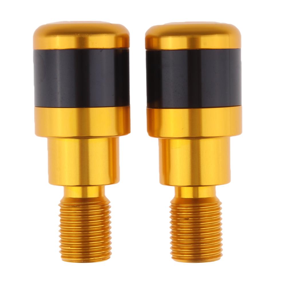 CNC Handlebar Grip End Plugs Cap Slider for Yamaha MT-07 MT-09 MT-10 MT-125 Gold