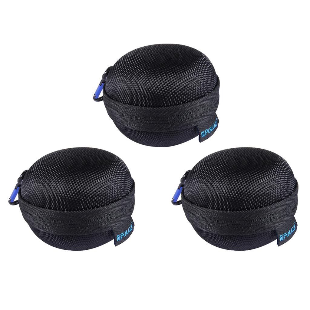 3 Pieces Round Storage Hard Case Organizer Box for 5S 4 Session