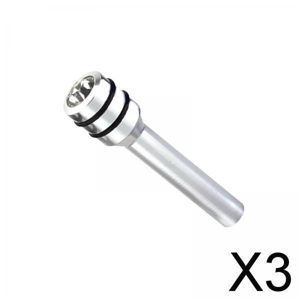 3x2Pcs Car Interior Door Lock Knob Pull Pins 49mm Door Lock Knobs Silver