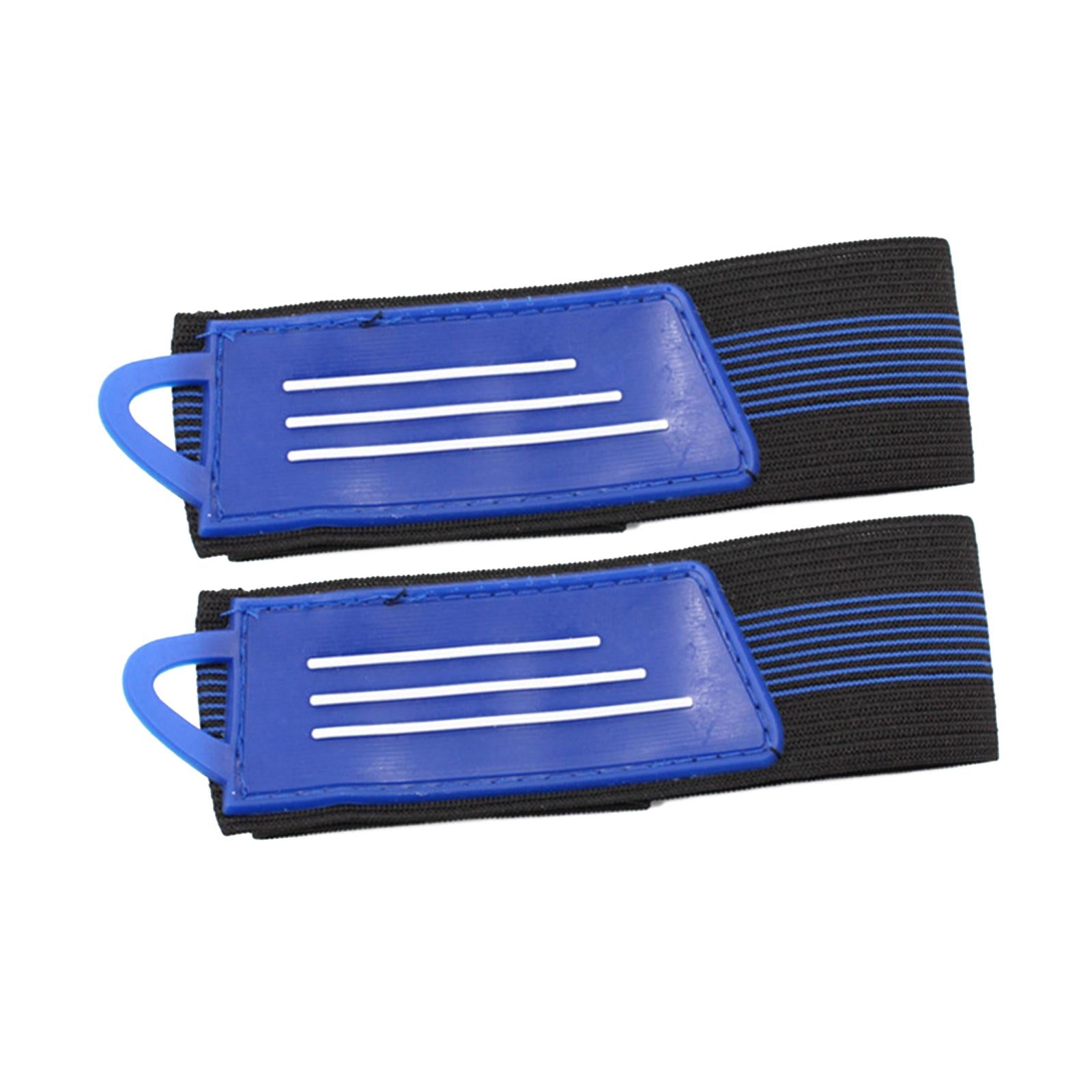 2x2Pcs Bicycle Ankle Leg Strap Outdoors Remove and Install Easily Bandage Blue