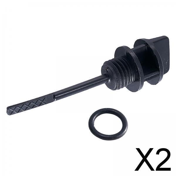 2xABS Scooter Moped Engine Oil Tank Level Gauge Dipstick Replace 2.55inch